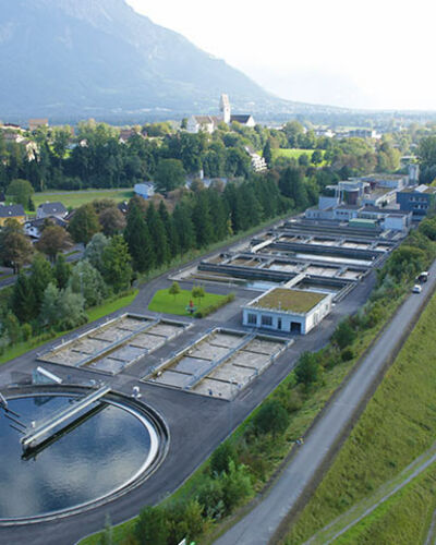 Kläranlage und Kanalnetz Liechtenstein
